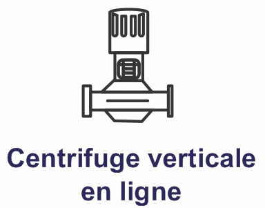centrifuge verticale en ligne